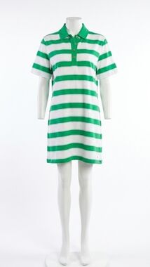 NEW XIRENA johnny mini dress in green saltwater stripe